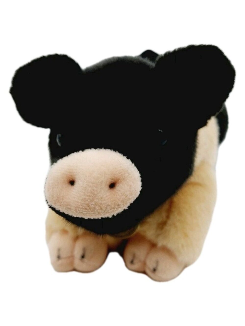 Aurora Miyoni Hampshire Pig Plush Stuffed Animal 12” Black Pink 2021
